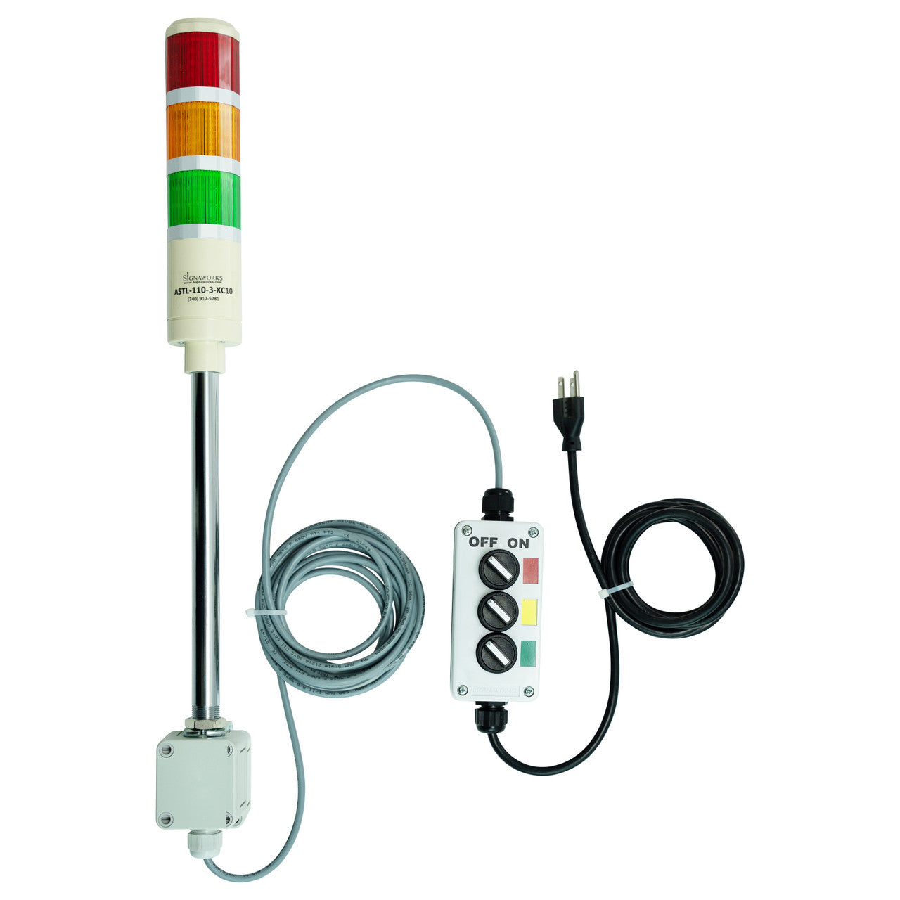 Extended Cable Length LED Andon Stations