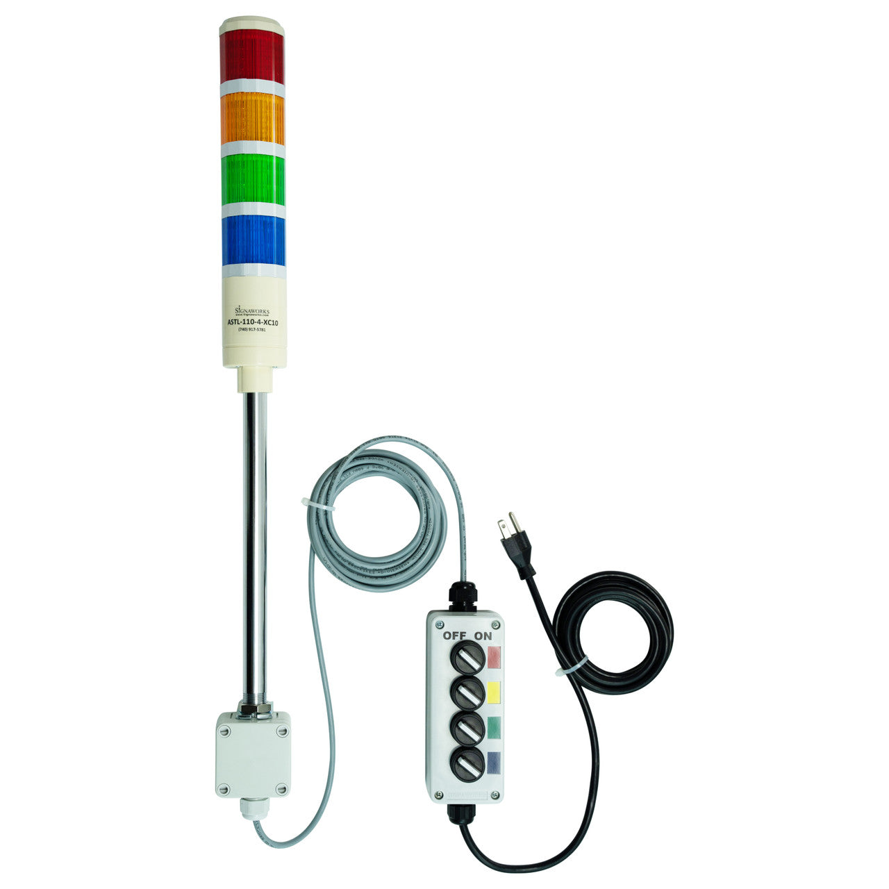Extended Cable Length LED Andon Stations