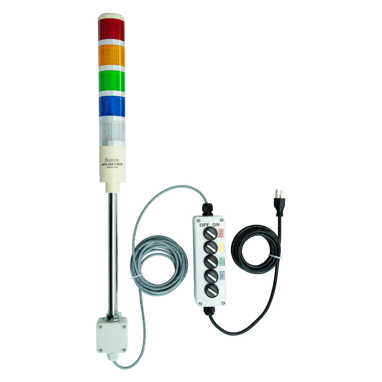 Extended Cable Length LED Andon Stations