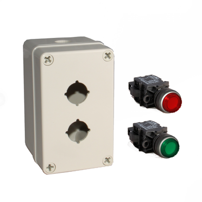 120VAC Illuminated Push Button Box Kit