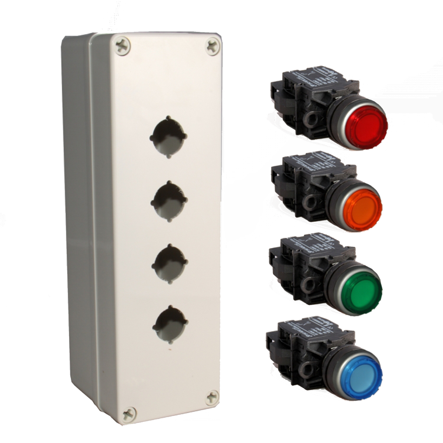 120VAC Illuminated Push Button Box Kit